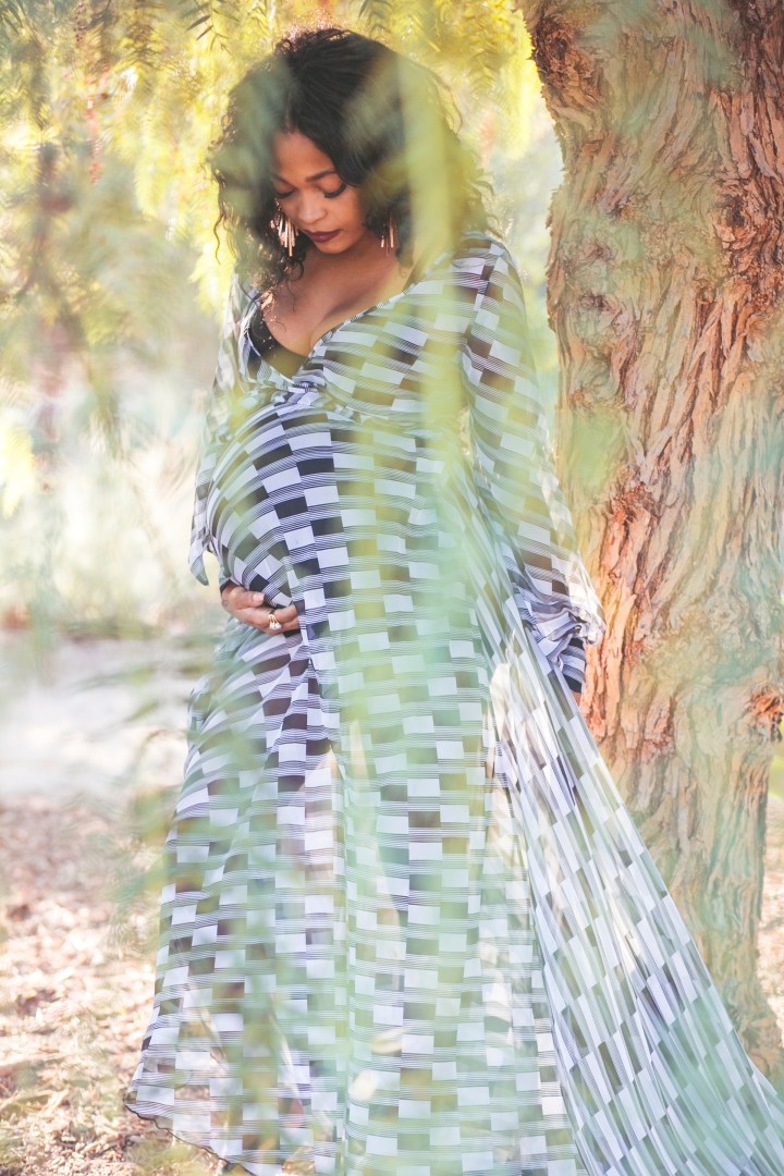 Creative dramatic maternity and couple portrait in arlington gardens, pasadena - Shannon M West Photography in Los Angeles