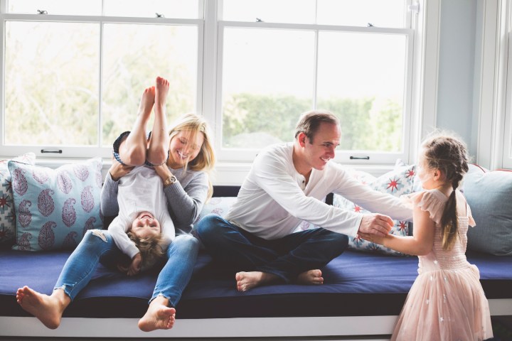 At home family photo session in Brentwood, Los Angeles - Shannon M West Photography - Day in the life documentary portraits