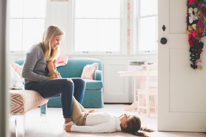 At home family photo session in Brentwood, Los Angeles - Shannon M West Photography - Day in the life documentary portraits