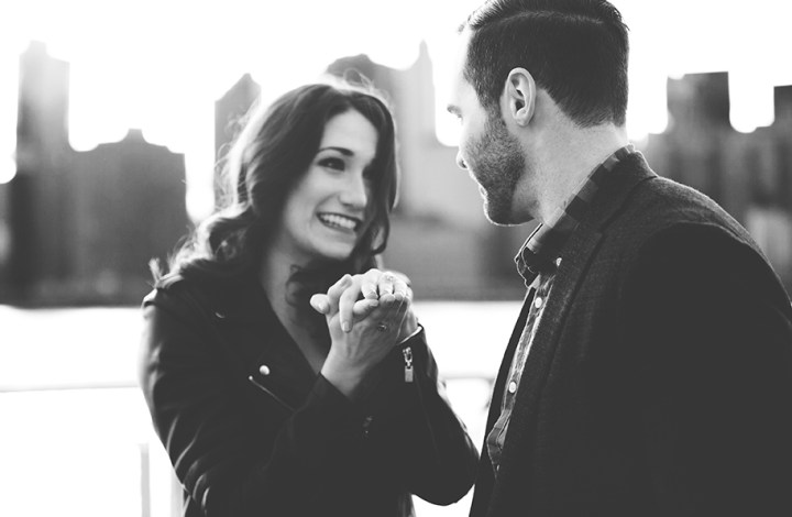 surprise proposal engagement brooklyn nyc new york los angeles photographer portrait photography shannon m west love propose portraits couple long island city new york